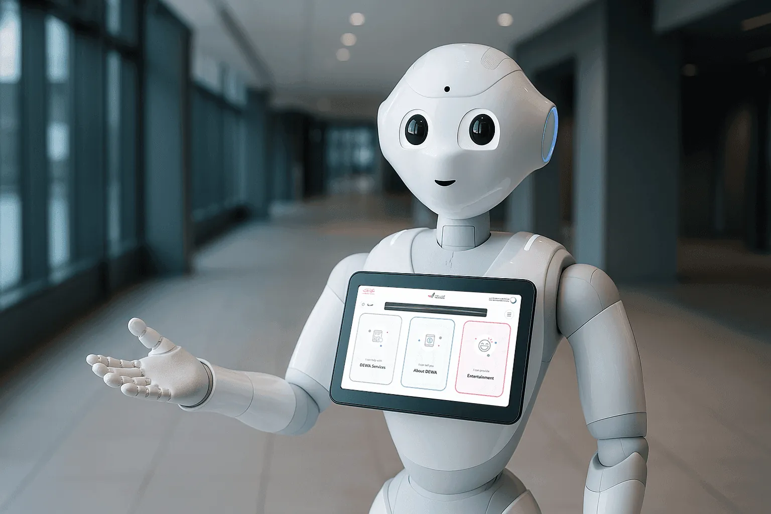 Rammas, DEWA's AI customer service robot